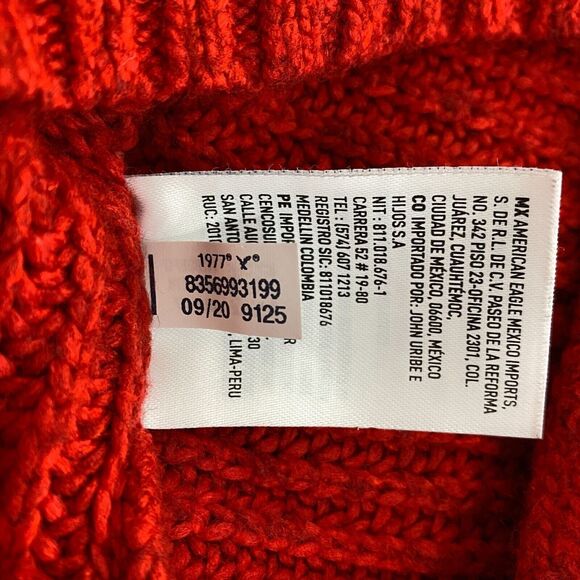 AE American Eagle Oversized Drop Shoulder Ribbed Sweater Women's Size Medium - Picture 5 of 7